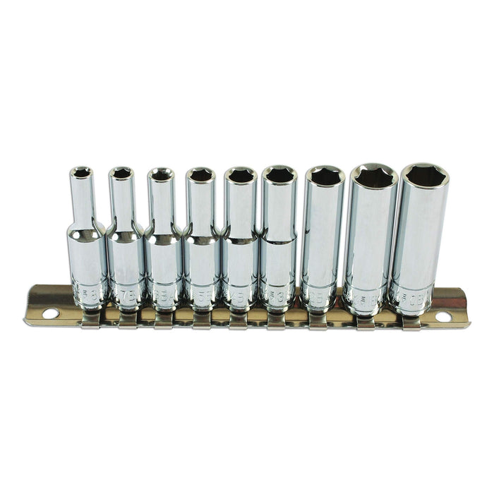 Laser BA Deep Socket Set 1/4"D 9pc 6196