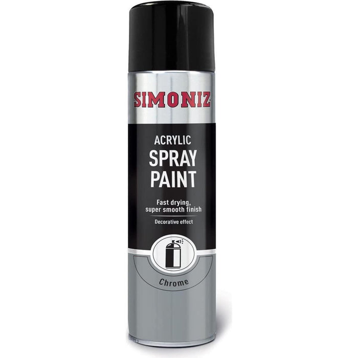 6x Simoniz Chrome Effect Aerosol High Quality Spray Paint 500ml SIMP20D Simoniz - Town Tools 