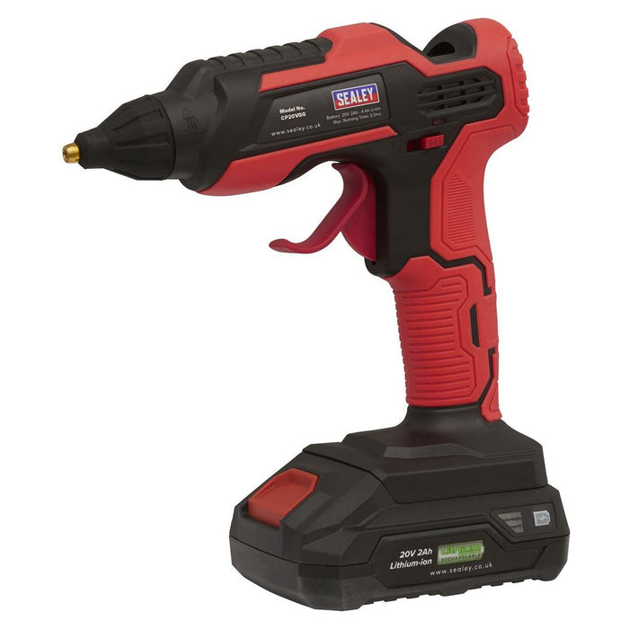 Sealey Cordless Glue Gun 20V SV20 Series Body Only CP20VGG Sealey - Town Tools 