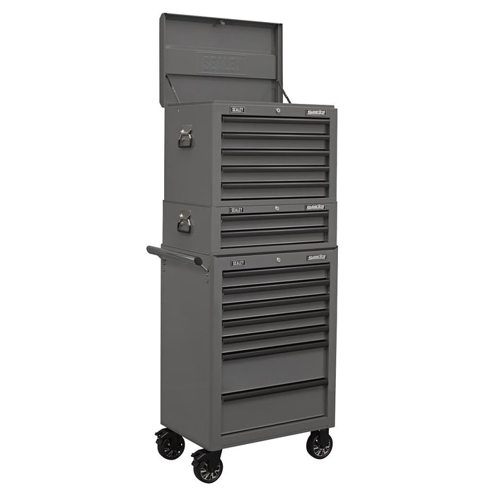 Superline Pro Superline PRO Topchest 5 Drawer - Grey/Black AP26059TG Superline Pro - Town Tools 