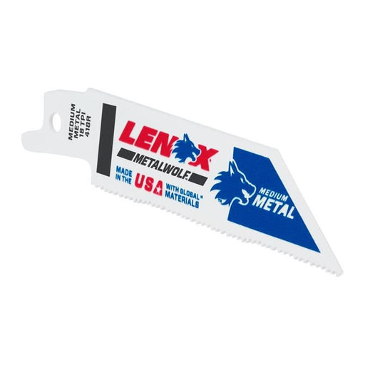 Lenox MetalWolf Wave Edge Reciprocating Saw Blade 102 x 19 x 0.9mm 18 TPI (Pack 5) LENOX - Town Tools