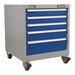 Sealey Mobile Industrial Cabinet 5 Drawer API5657B Sealey - Town Tools 