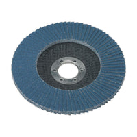 Sealey Flap Disc Zirconium125mm22mm Bore 80Grit FD12580