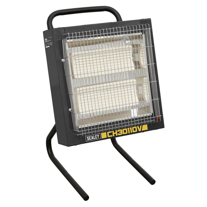 Sealey Ceramic Heater 1.2/2.4kW 110V CH30110V Sealey - Town Tools 