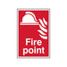 Scan Fire Point - PVC Sign 200 x 300mm Scan - Town Tools