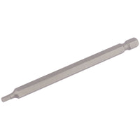 Draper Hexagonal Insert Bit, 3mm, 1/4" Hex, 100mm Long (Pack of 1) 64372