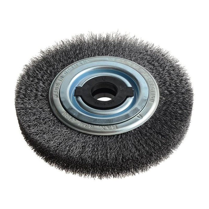 Lessmann Wheel Brush D200mm x W35-40 x 80 Bore Steel Wire 0.30 + Adaptors Set 4 +1 Lessmann - Town Tools
