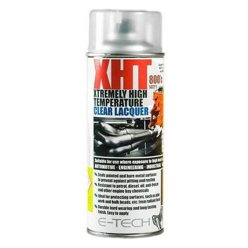 2X Clear Lacquer E-Tech 400ml Extremely High Temperature Paint XHT VHT Exhaust E-Tech - Town Tools 