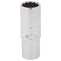 Draper HI-TORQ 12 Point Deep Socket, 1/2" Sq. Dr., 20mm 33787