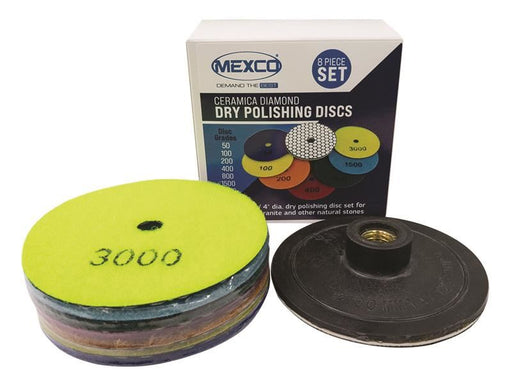 MEXCO Ceramica Diamond Dry Polishing Kit, 8 Piece MEXCO - Town Tools