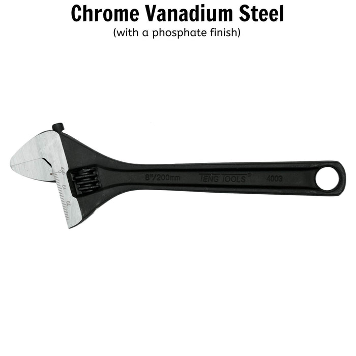 Teng Tools Adjustable Wrench 200mm Teng Tools - Town Tools 