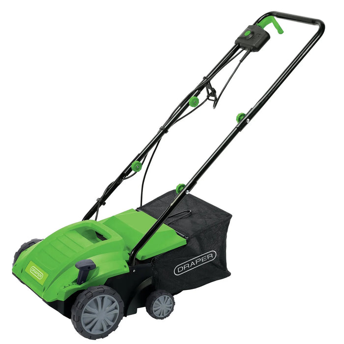 Draper 230V 2-in-1 Lawn Aerator and Scarifier, 320mm, 1500W - GLAS1500D