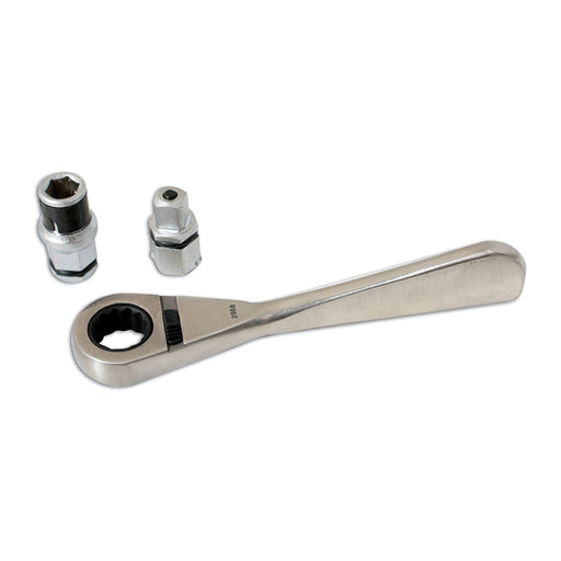 Laser Go Thru Ratchet with Bit & Socket Adaptor 1/4"D 4002 Laser - Town Tools 