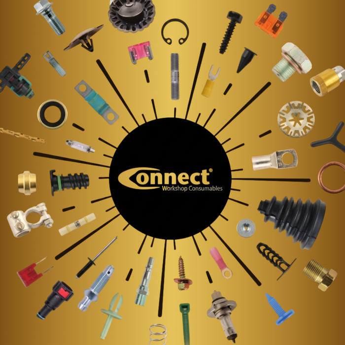 Connect Blue Fork Terminal 100pc 3.7-6.4mm