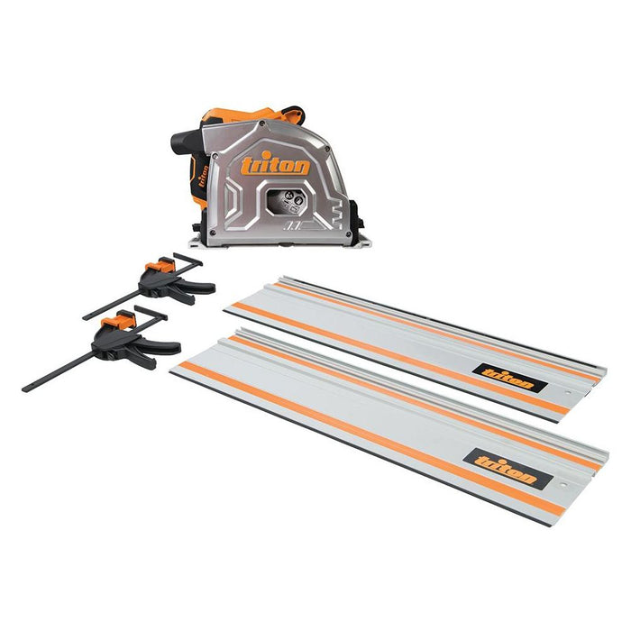 Triton 1400W Track Saw Kit 185mm 4pce TTS185KIT Triton - Town Tools 