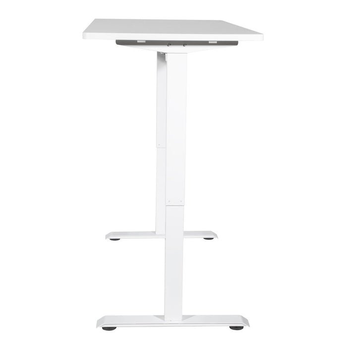 Dellonda Single Motor  Adjustable-Height Electric Sit/Stand Desk - White Desktop