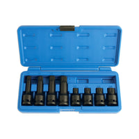 Laser Impact Tamperproof Spline Socket Bit Set 1/2"D 8pc 5273