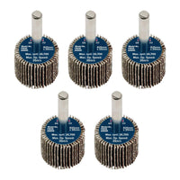 Sealey 25 x 20mm Abrasive Flap Wheel on 6mm Shaft 60Grit - Pack of 5 FW2520605