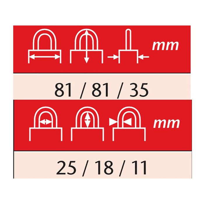 Abus Mechanical 20/80mm Diskus® Plus Padlock Carded ABUS Mechanical - Town Tools