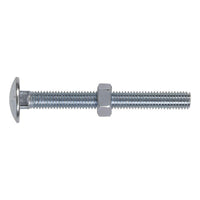 Sealey Coach Bolt & Nut DIN 603 M8 x 75mm Zinc Pack of 50 CBN875