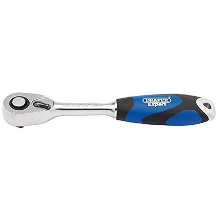 Draper Soft Grip Reversible Ratchet, 1/4" Sq. Dr., 72 Tooth 26502 Draper - Town Tools 