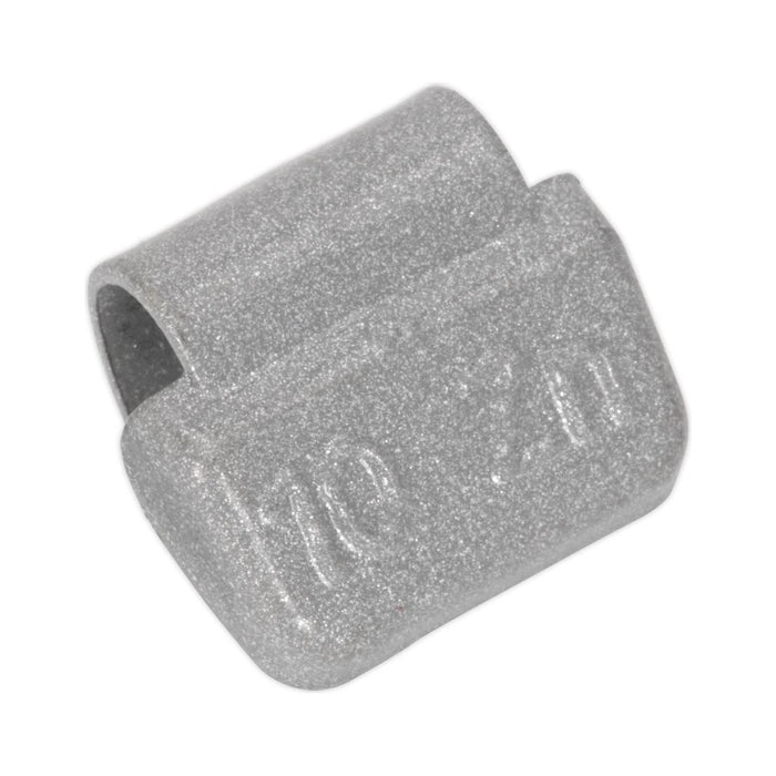 Sealey Wheel Weight 10g Hammer-On Plastic Coated Zinc for Alloy Wheels Pack of 1 Sealey - Town Tools 