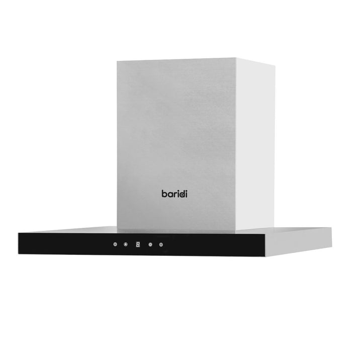 Baridi T-Shape Chimney Cooker Hood with Carbon Filters 60cm - Stainless Steel Baridi - Town Tools 