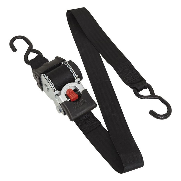 Sealey Auto Retractable Ratchet Tie Down 50mm x 3m ATD50301 Sealey - Town Tools 