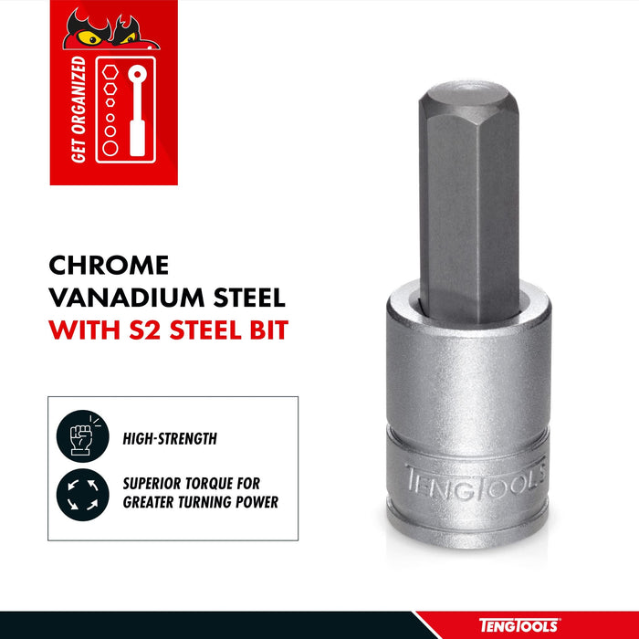 Teng Tools 1/2" Hex Bit Socket Metric 9mm Teng Tools - Town Tools 
