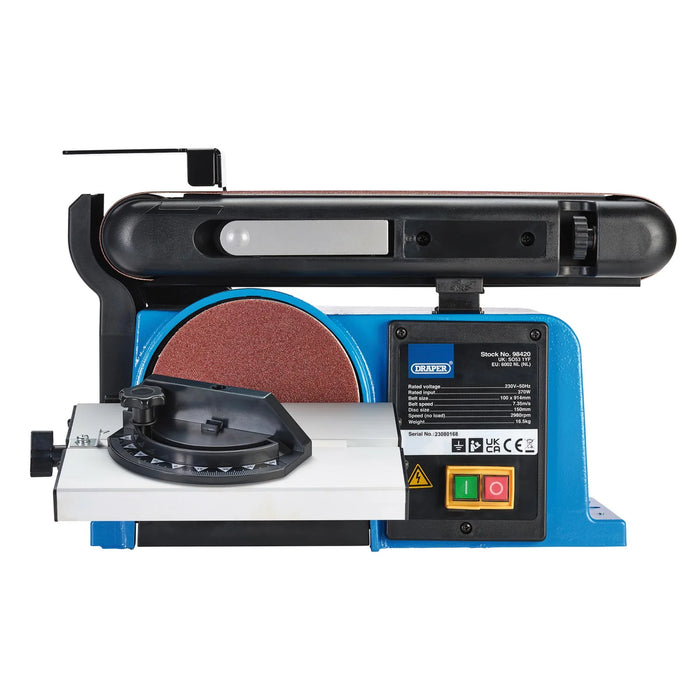 Draper 230V Belt and Disc Sander, 370W - BDS370D