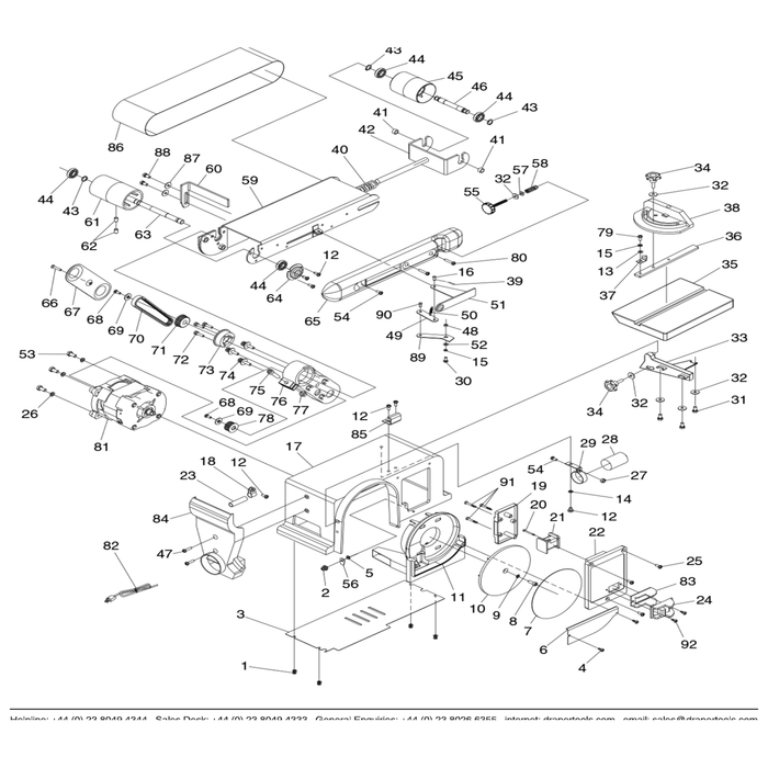 Draper Base Bottom Cover Assembly MPN YBDS370D-03A