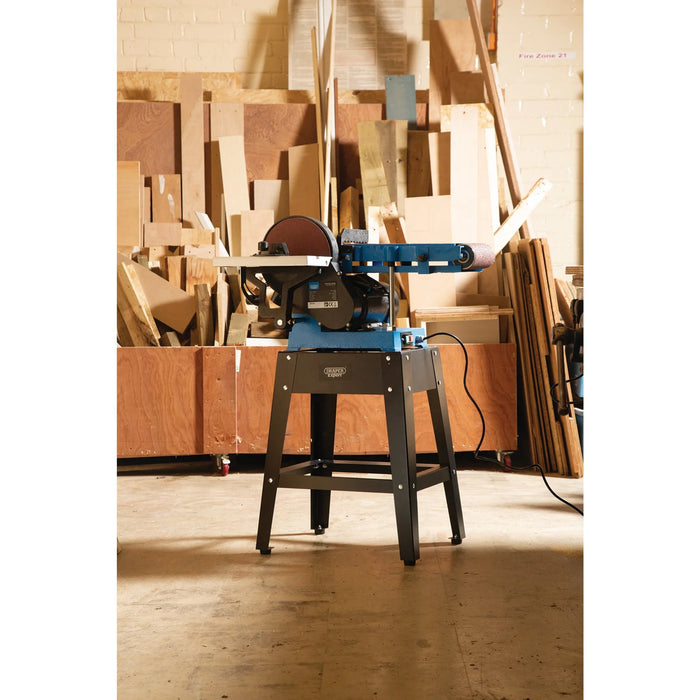 Draper Expert 230V Belt and Disc Sander With Tool Stand, 150mm, 750W - BDS750E