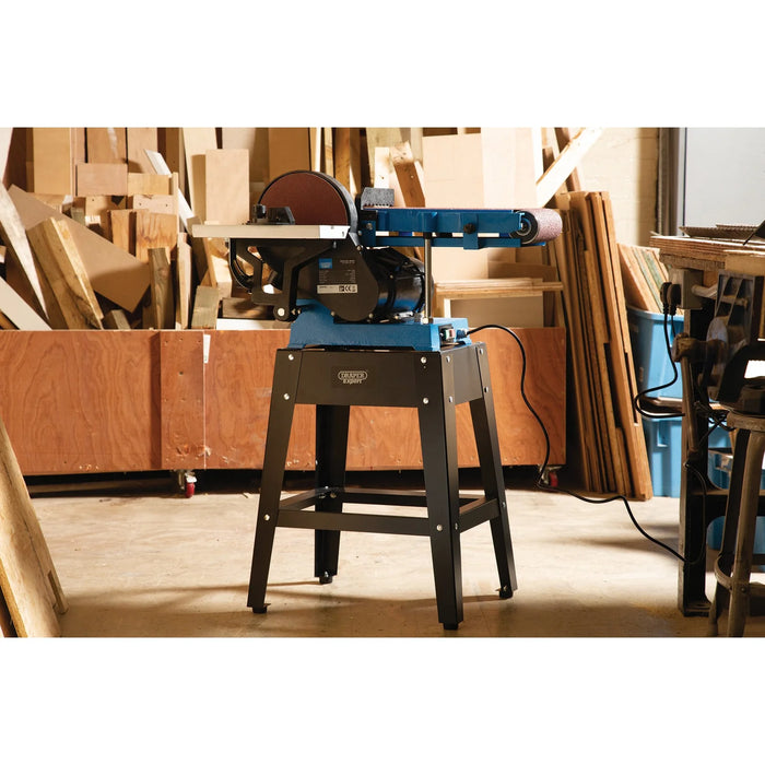 Draper Expert 230V Belt and Disc Sander With Tool Stand, 150mm, 750W - BDS750E