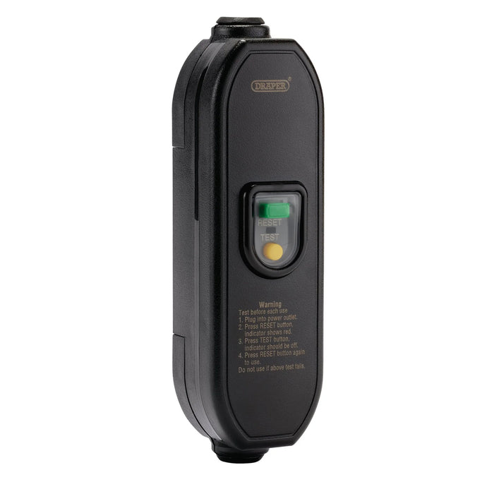 Draper 230V In-line RCD Adaptor, 16A - RCD4/B
