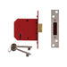 Union 2101 5 Lever Mortice Deadlock Satin Chrome Finish 65mm 2.5in Visi UNION - Town Tools
