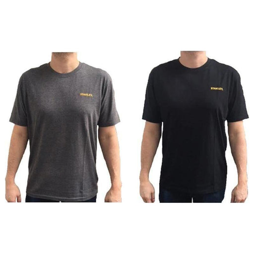 Stanley® Clothing T-Shirt Twin Pack Grey & Black - L STANLEY® Clothing - Town Tools