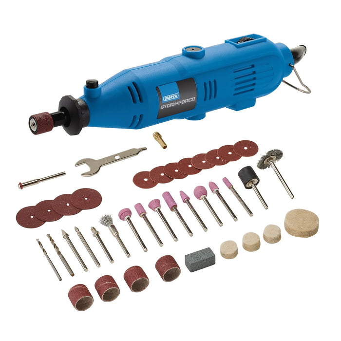 Draper Storm Force® 230V Rotary Multi-Tool Kit, 135W (40 Piece) - MT135SF40
