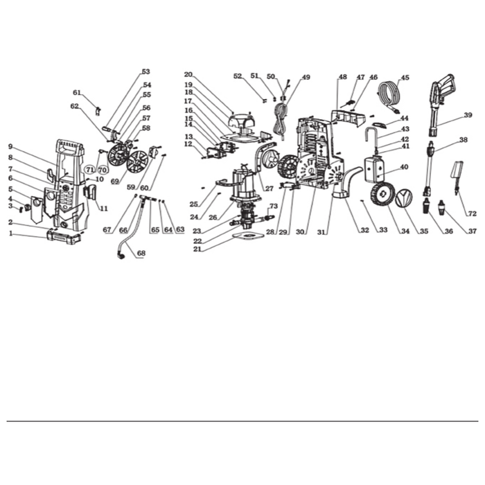 Draper Short Hose Assembly YPW2200/110D-63