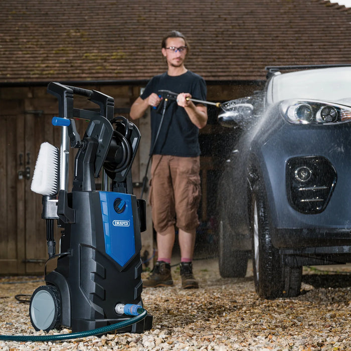 Draper 230V Pressure Washer, 2100W, 165bar - PW2100I/110D
