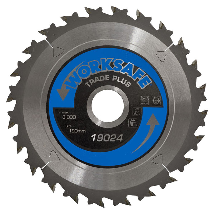 Sealey Trade Plus Circular Saw Blade190 x 30mm 24tpu TPS19024 Sealey - Town Tools 