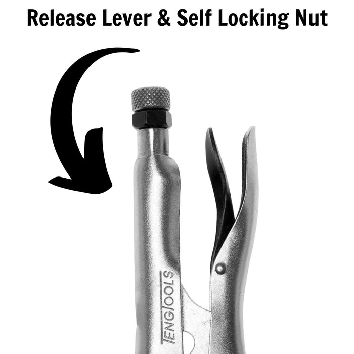 Teng Tools Curved Jaw Power Grip Plier 300mm Teng Tools - Town Tools 