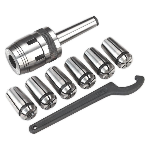 Sealey Mill Chuck Set MT2-M103-10mm SM2503MCSET Sealey - Town Tools 
