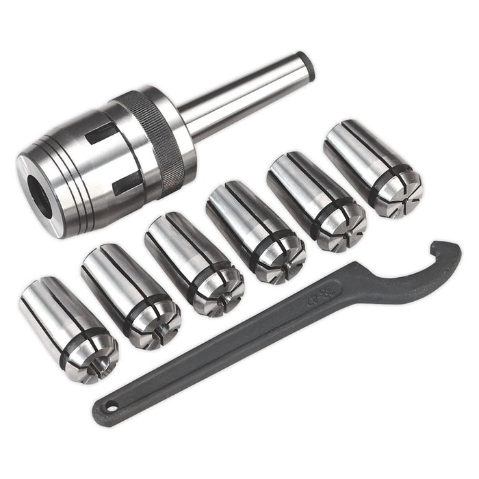 Sealey Mill Chuck Set MT2-M103-10mm SM2503MCSET Sealey - Town Tools 