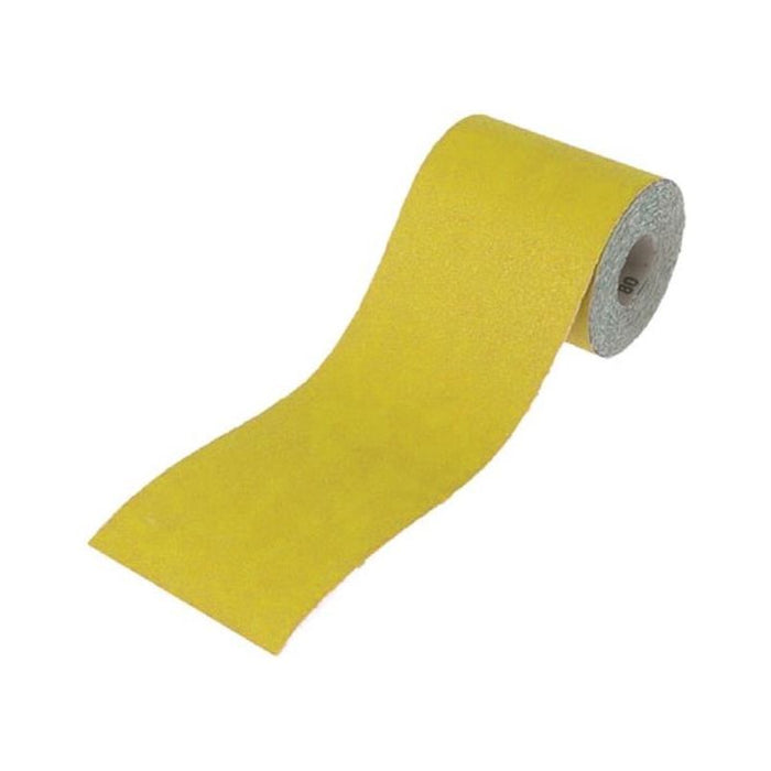 Faithfull Aluminium Oxide Sanding Paper Roll Yellow 115mm x 10m 60G Faithfull - Town Tools