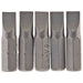 Draper Plain Slot Insert Bit, 6mm, 1/4" Hex, 25mm Long (Pack of 5) 64011 Draper - Town Tools 