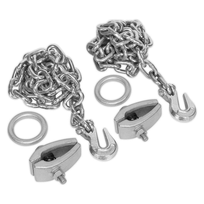 Sealey Chain Kit 2 x 2m Chains 2 x Clamps RE91/5/CK Sealey - Town Tools 