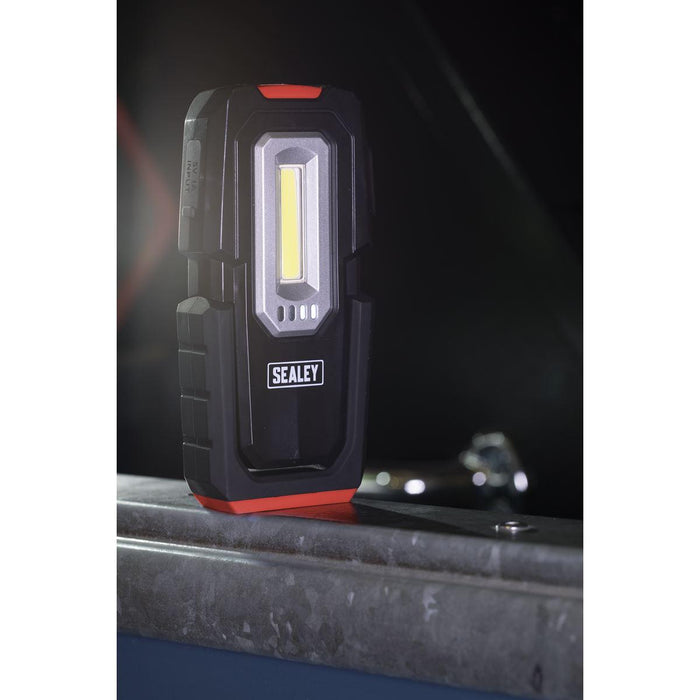 Sealey Inspection Light 3W COB & 1W SMD LED Wireless Rechargeable LEDWC03 Sealey - Town Tools 