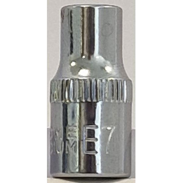 Carlyle Hand Tools 1/4Dr E7 E Torx Socket S14E7 Caryle Tools - Town Tools 