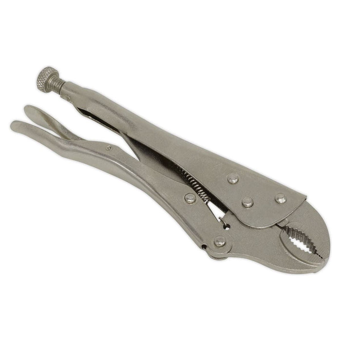 Sealey Locking Pliers 215mm Curved Jaw S0487 Siegen by Sealey - Town Tools 