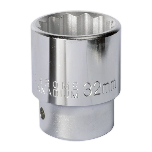 Sealey WallDrive Socket 32mm 3/4"Sq Drive S34/32 Sealey - Town Tools 